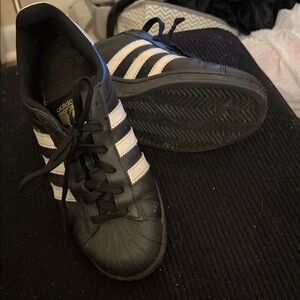 Adidas Classic Black with White Stripes Shoes